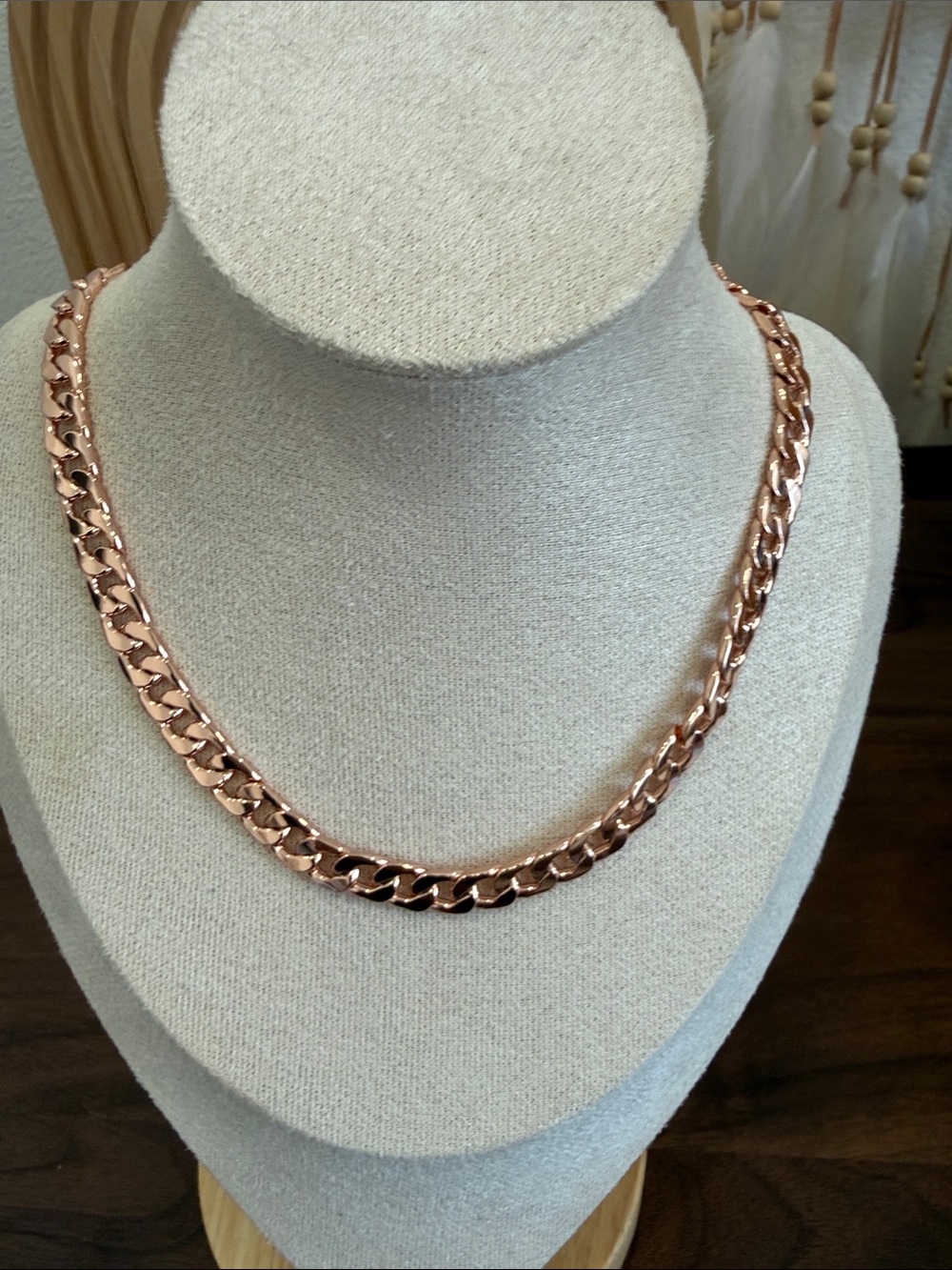 By Alexa Rae Mini Shakira Rose Gold Link Chain Necklace